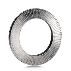 Nord-Lock 1584 Lock Washer, Wedge, Measurement System: Metric, M16 Nominal, Stainless Steel, 17 mm Inside Dia, 25.4 mm Outside Dia, 3 mm Thickness